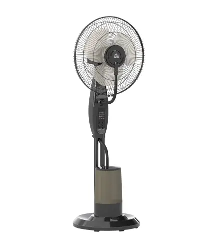 Ventilador Nebulizador de 3 Velocidades con Temporizador 3 Modos y Depósito 3,2L 44,5x38,5x120 cm Negro