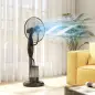 Ventilador Nebulizador de 3 Velocidades con Temporizador 3 Modos y Depósito 3,2L 44,5x38,5x120 cm Negro
