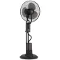 Ventilador de Pie con Nebulizador 3 Velocidades 3 Modos Oscilación de 70° Depósito de 3,2L y Mando 44,5x38,5x120cm Negro Ventilador de Pie con Nebulizador 3 Velocidades 3 Modos Oscilación de 70° Depósito de 3,2L y Mando 44,5x38,5x120cm Negro