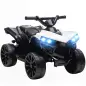 Quad Eléctrico para Niños 6 V Quad para Niños de 37 a 72 Meses Velocidad hasta 3 km/h Faros y Música 70x42x45 cm Blanco