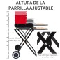 Barbacoa Plegable con Ruedas Barbacoa Plegable con Ruedas