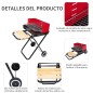Barbacoa Plegable con Ruedas Barbacoa Plegable con Ruedas