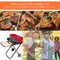 Barbacoa Plegable con Ruedas Barbacoa Plegable con Ruedas