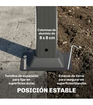 Pérgola de Jardín 3x5,7 m con Techo de Lamas Ajustable a 90° Manivela Estructura de Aluminio UPF50+ Gris Oscuro