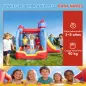 Castillo Hinchable para Niños con Soplador Tobogán Trampolín Piscina Pilar de Boxeo y Aro de Baloncesto 277x270x215 cm
