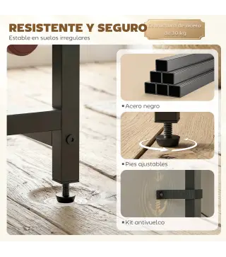 Mueble de Bar para Vinos con Soporte de Copas y Cajón Botellero para 12 Botellas con Estante Abierto Marrón Rústico