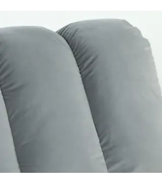 Sillón Cama Individual 3 en 1 Sofá Cama Plegable con Respaldo Ajustable y Cojín Grueso para Salón 72x88x87 cm Gris