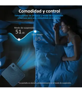 Aire Acondicionado Portátil 9000 BTU 4 en 1 Enfriamiento Deshumidificador Ventilador Temporizador para 28 m² Blanco