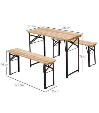 Conjunto de Mesa y Bancos