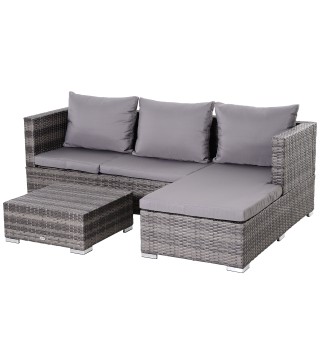 Conjunto de Sofás de Ratán