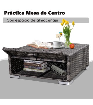 Conjunto de Sofás de Ratán