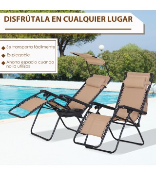 Tumbona Plegable