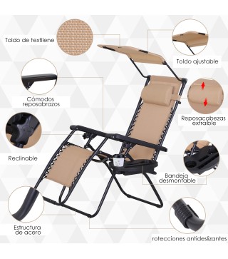 Tumbona Plegable