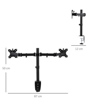Soporte Monitor Doble