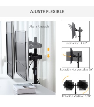 Soporte Monitor Doble