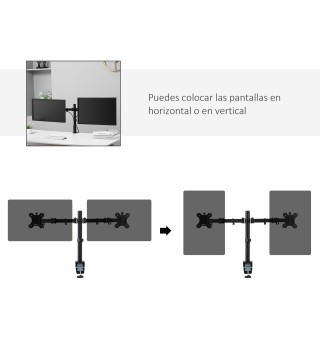 Soporte Monitor Doble