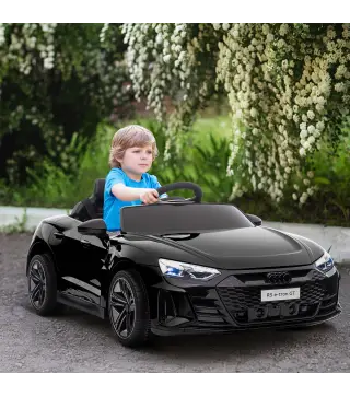 Coche Eléctrico para Niños de +3 Años AUDI RS e-tron GT Coche de Batería con Mando a Distancia 103x58x41 cm Negro