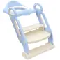 Adaptator WC para Niños con Escalera Plegable Reductor de Aprendizaje para Baño Portátil 67,9x42,8x51,5 cm Azul