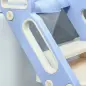 Adaptator WC para Niños con Escalera Plegable Reductor de Aprendizaje para Baño Portátil 67,9x42,8x51,5 cm Azul