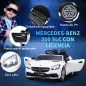 Coche Eléctrico Mercedes SLC 300 12V para Niños de 3-6 Años con Mando a Distancia Faros LED Bocina 107x62,5x44 cm Blanco