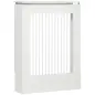 Cubierta de Radiador Cubre Radiador Moderno Pintado de MDF con Estante Superior para Salón Dormitorio 60x18x84 cm Blanco