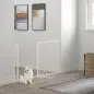 Barrera de Seguridad de Perros Extensible para Escaleras y Puertas 75-145 cm con 3 Extensiones de 10/20/30 cm Montaje a Presión