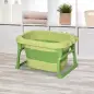 Bañera Plegable para Bebé Bañera Portátil para Niños con Patas Antideslizantes 75,3x55,4x43 cm Verde