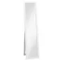 Espejo de Cuerpo Entero 37x157 cm Espejo de Pie Espejo de Pared Forma Rectangular con Marco de Madera Blanco