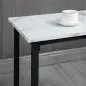 Conjunto de Mesa Alta de Bar con 2 Taburetes Redondo Set de 3 Piezas con Marco de Acero de Estilo Moderno Blanco y Negro
