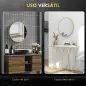 Espejo de Baño Redondo Ø60 cm Espejo Decorativo de Pared con Marco de Aluminio y Gancho Fácil Instalación Dorado Espejo de Baño Redondo Ø60 cm Espejo Decorativo de Pared con Marco de Aluminio y Gancho Fácil Instalación Dorado