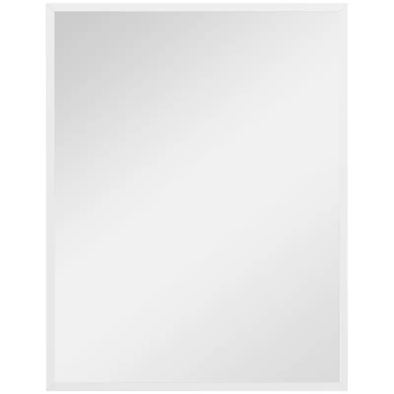 Espejo Rectangular de Baño 70x90 cm Espejo de Pared Decorativo para Salón Entrada Pasillo Horizontal o Vertical Blanco