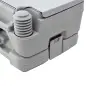 Inodoro Portátil con Tanques Dobles de 10L Estructura en Plástico PE para Camping y Senderismo 36x42x30 cm Gris