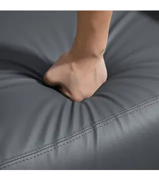 Sillón de Masaje Reclinable con Mando a Distancia Bolsillo Lateral y Temporizador Tapizado en PU 68x88x98 cm Gris