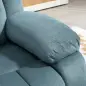 Sillón Relax Reclinable Eléctrico Levanta Personas con Puerto USB Control Remoto Asiento Ancho Reposapiés Azul