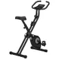 Bicicleta Estática Plegable con 8 Niveles de Resistencia Magnética Pantalla LCD y Asiento Regulable 43x85x109cm Negro