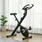 Bicicleta Estática Plegable con 8 Niveles de Resistencia Magnética Pantalla LCD y Asiento Regulable 43x85x109cm Negro