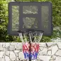 Canasta de Baloncesto para Exterior con Altura Ajustable 216-277 cm Ruedas y Base Rellenable Negro