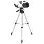 Telescopio Refractor Astronómico para Adultos y Principiantes Apertura 70 mm con Lente Barlow Trípode Ajustable Blanco