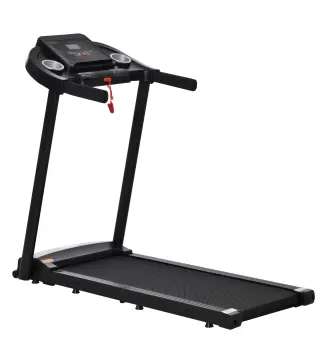 Cinta de Correr para Casa 1-12 KM/H 1,5HP con 12 Programas Ruedas Pantalla LED y Soporte para Móvil para Hogar Oficina