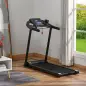 Cinta de Correr para Casa 1-12 KM/H 1,5HP con 12 Programas Ruedas Pantalla LED y Soporte para Móvil para Hogar Oficina