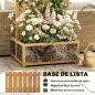 Jardinera con Enrejado de Madera para Plantas Trepadoras con 2 Cajas Plegables Base de Listones 73x70x170 cm Natural
