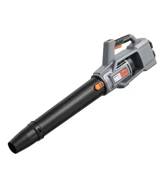 Soplador de Hojas Sin Cable 36V con 2 Baterías de 4.0Ah y Cargador Motor sin Escobillas 1000W 3 Velocidades Gris Claro