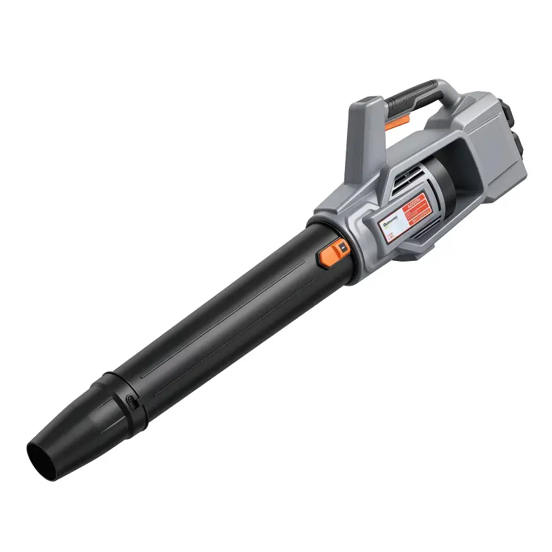 Soplador de Hojas Sin Cable 36V con 2 Baterías de 4.0Ah y Cargador Motor sin Escobillas 1000W 3 Velocidades Gris Claro