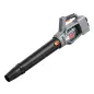 Soplador de Hojas Sin Cable 36V con 2 Baterías de 4.0Ah y Cargador Motor sin Escobillas 1000W 3 Velocidades Gris Claro