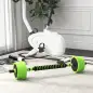 Kit de Gimnasio 4 en 1 con Barra de Pesas Mancuernas Kettlebell para Entrenamiento de Fuerza en Casa Color Verde y Negro