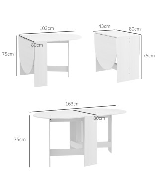 Mesa Comedor Plegable