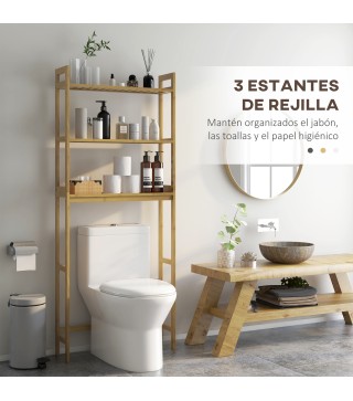 Estantería sobre Inodoro