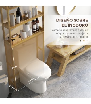 Estantería sobre Inodoro