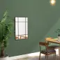Espejo Rectangular de Pared Espejo de Ventana 90x60 cm con Marco de Metal Espejo Decorativo para Salón Dormitorio Negro Espejo Rectangular de Pared Espejo de Ventana 90x60 cm con Marco de Metal Espejo Decorativo para Salón Dormitorio Negro