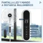 Ventilador de Pie con Mando a Distancia Oscilante 28 Velocidades 3 Modos Temporizador y Función Antimosquitos Blanco